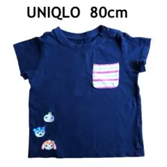 UNIQLO UNIQLO　半袖　ネイビー Tシャツ 80cm ガラピコプー