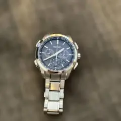 Seiko クロノグラフ 腕時計 ネイビー