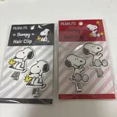 スヌーピー ヘアクリップ 2種セット