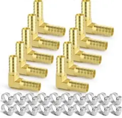 10個セット　真鍮ホースアクセサリ　4mmオーバーヘッドホースコネクタ