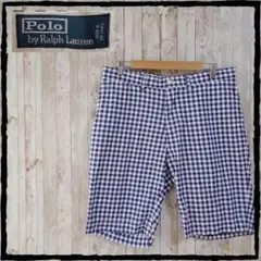 美品 ポロラルフローレン RalphLauren チェック柄 ショートパンツ