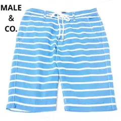 メイルアンドコー　ショートパンツ　ハーフパンツ　ボーダー　春　夏　ボトムス　M
