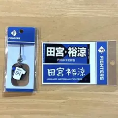 田宮裕涼　#64 ユニミニストラップ、ステッカー　セット！　日本ハムファイターズ