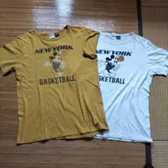 Champion × Disney　チャンピオン×ディズニーTシャツ 2枚セット