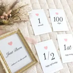 【コメント欄必読】♡SALE 9月末迄♡ マンスリーカード ハート ピンク