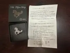 JRA 馬のピンバッジ 箱付き 日本製