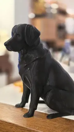黒ラブラドールレトリバー　シンプルオブジェ
