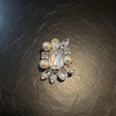 訳あり クリスタル装飾 ブローチ ビジュー ハンドメイド 素材