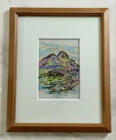 風景画 木製フレーム