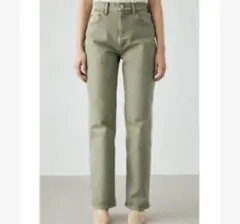 MOUSSY PLAIN JEANS カーキ 26