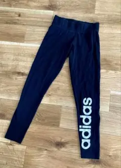 adidas ロゴ入り ブラック スパッツ・レギンス