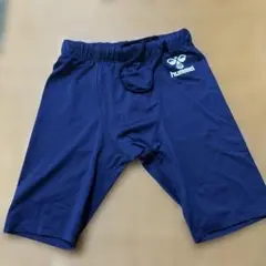 hummel ネイビーショートパンツ　サイズL