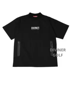 DIVINER GOLFストレッチ布帛半袖POウインドブレーカー ゴルフウェア