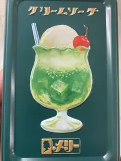 メリー はじけるキャンディチョコレート。クリームソーダ缶