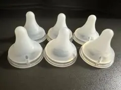 シリコン製 哺乳瓶用乳首 6個入り Mサイズ