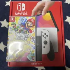マリオパーティープレゼント新品未使用開封確認Switch本体有機EL ホワイト