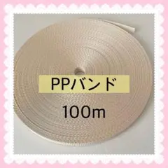 【S555】アイボリーPPバンド 100m