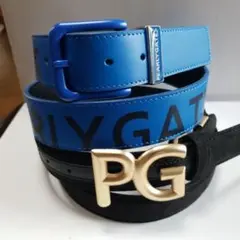PGロゴ入り レディースベルト ブルーと黒2本セットです。