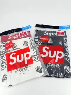 Supreme Hanes ボクサーブリーフ 2枚セット Sサイズ