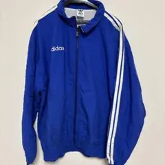 adidas 3ストライプ ジャージ 青