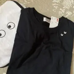 UNIQLO✖︎ANYA HINDMARCH ブラック Tシャツ　Lサイズ