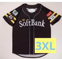 SoftBank Hawks ユニフォーム 3XL ブラック
