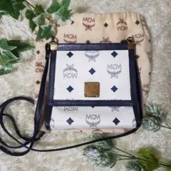 希少 MCM エムシーエム ショルダーバッグ ヴィンテージ レザー 袋付