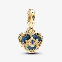 Pandora ディズニー シンデレラ キャリッジ & ハート ダングルチャーム