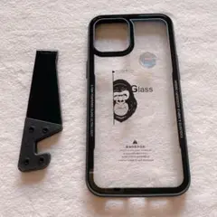 iPhone12ProMax ケース 高耐久性 ワイヤレス充電 クリア 黒色