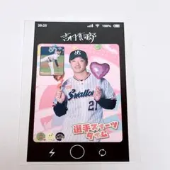 ヤクルトスワローズ　吉村貢司郎　グルメステッカー