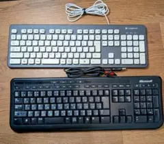専用 USBキーボード2台 有線