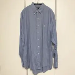Polo Ralph Lauren リネン　水色 L