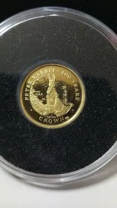 ピーターラビット100周年記念 1クラウンカラー銀貨 2002年 2002 ジブラルタル ピーターラビット 100周年記念 プルーフ