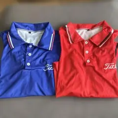 Titleist ポロシャツ 青 赤 2枚セット