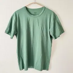 UNIQLO ユニクロ エアリズム クルーネック Tシャツ 半袖 グリーン M