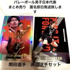 男子バレーボール 関田誠大・高橋藍 サイン入り　カード セット ツインウエハース