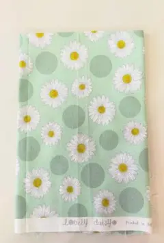 Lovely Daisy　 デイジー花柄オックス生地　ミントグリーン