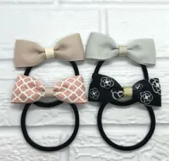 【327】ハンドメイド　グログランリボンのヘアゴム