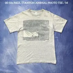 00-10s PAUL STANTON ANIMAL PHOTO TEE / M