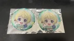 SideM×カラオケの鉄人　トレーディンググリッター缶バッジ　ピエールSD絵