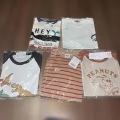 ★130-140★Tシャツ　新品　セット　恐竜　SNOOPY ジェラシックパーク