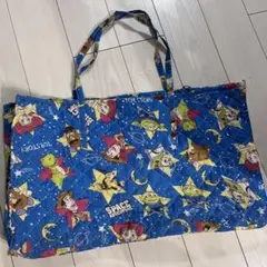 お昼寝布団バッグ　 トイストーリー　 青　ブルー