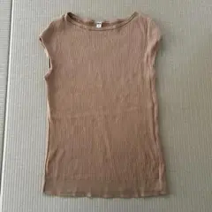 UNIQLO リブニット　フレンチスリーブ　M
