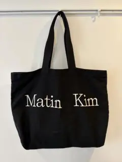 matinkim マーティンキムキャンバストートバッグ ブラック ビッグトート