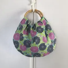 ハンドメイド　リンググラニーバッグ　浴衣バッグ　ころりんバッグ