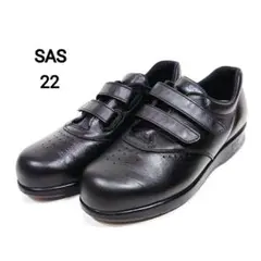 【新品未使用】エスエーエス SAS Me Too ベルクロレザーシューズ 黒