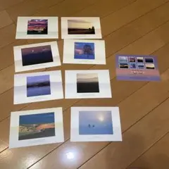 4 夕映の丘　前田真三写真集　ポストカード　8枚