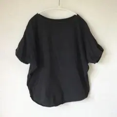 レア（サンプル品）　ヂェン先生の日常着　ドルマンスリーブカットソー半袖　黒