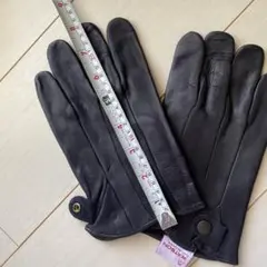 ワトソン黒 レザー手袋 ボタン付き　【新品未使用】