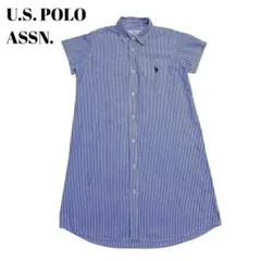 ⭐️大人気　U.S. POLO ASSN ストライプ　シャツワンピース　授乳服